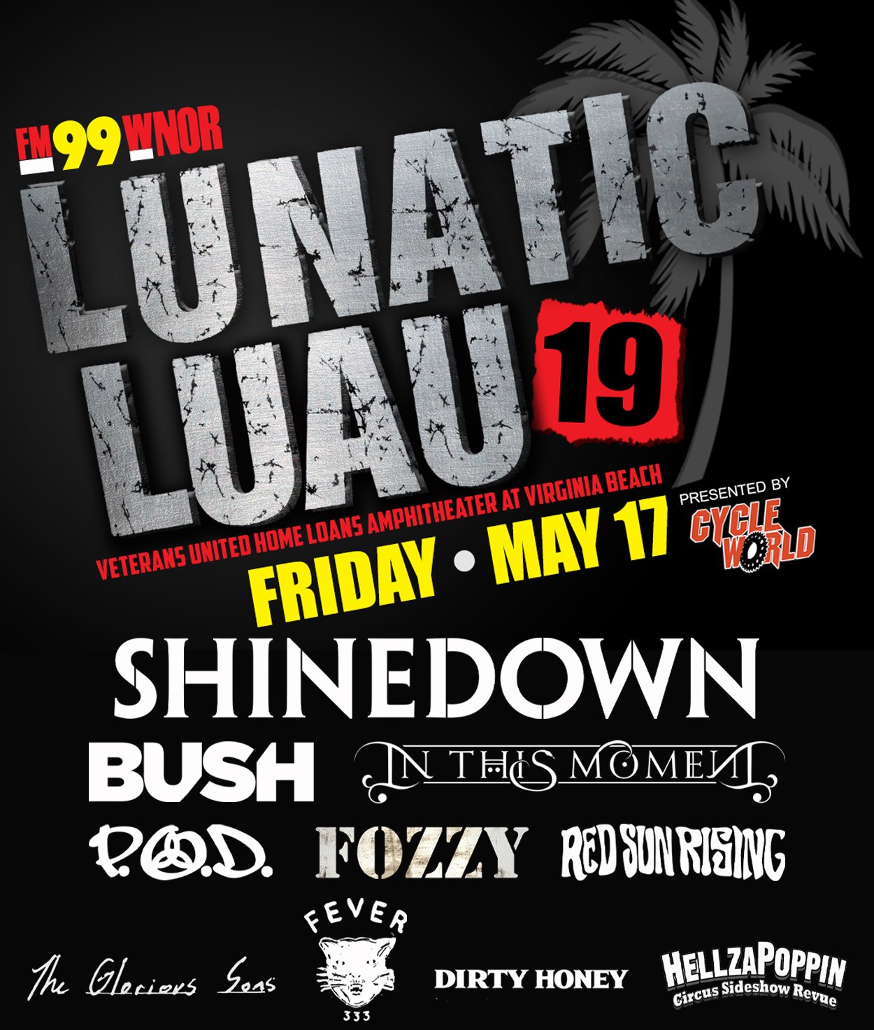 In This Moment on Twitter "Excited to be a part of FM99WNOR's Lunatic
