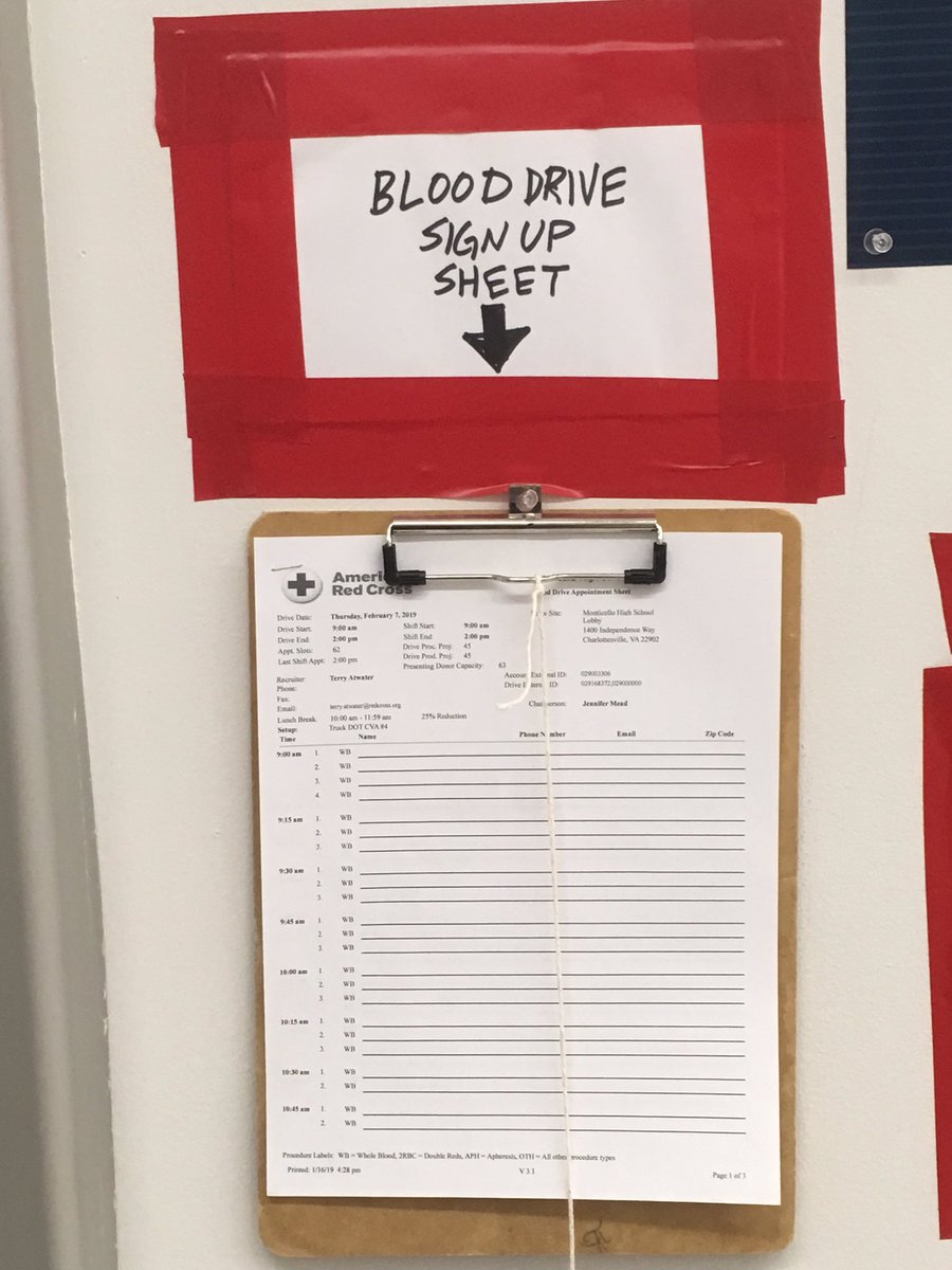 The students are organizing a Blood Drive for February 7th <a href="/MonticelloHigh/">Monticello High</a> sponsored by #SNHS and #KeyClub #thesekidsareamazing