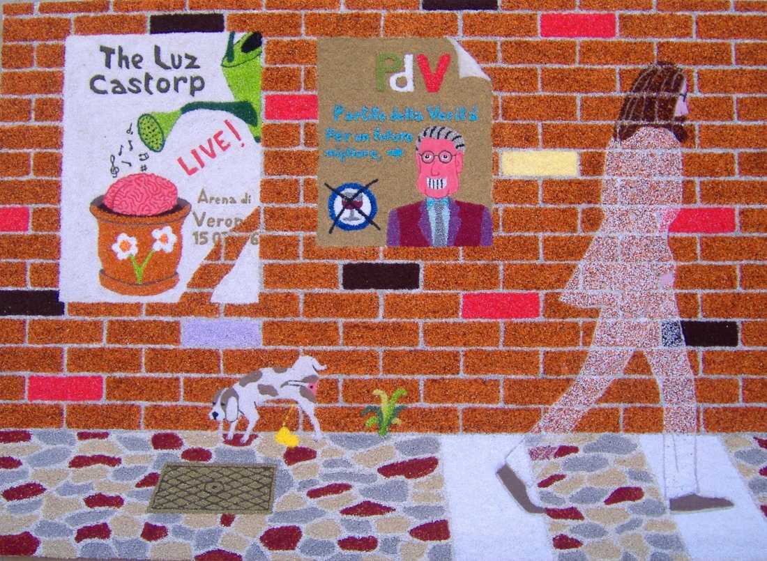 OmoMalo's tweet photo. #muro #wall #johnlennon #politician #partitodellaverità #dog #musicforbrain #marciapiede #notes #brick #castorp #luz #concert https://t.co/ZIDMYNa3qA