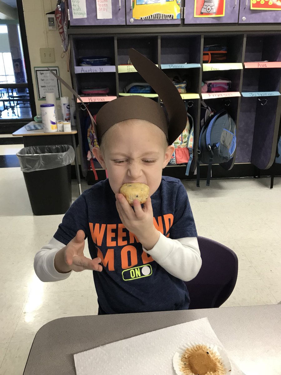 If You Give a Moose a Muffin day!! The smile and excitement in the 2nd pic makes every stress and worry all worth it!!