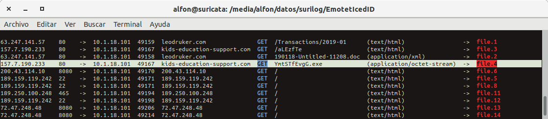 seguridadyredes's tweet image. #Suricata_IDS &amp;amp; #Maltrail  &amp;amp; #bash_script #Cutter

Por ahí había en /files/file.4 ...:

así que ahora os dejo que estoy trasteando con  #radare/#Cutter y

dQWPICl_Hude1v. pdb