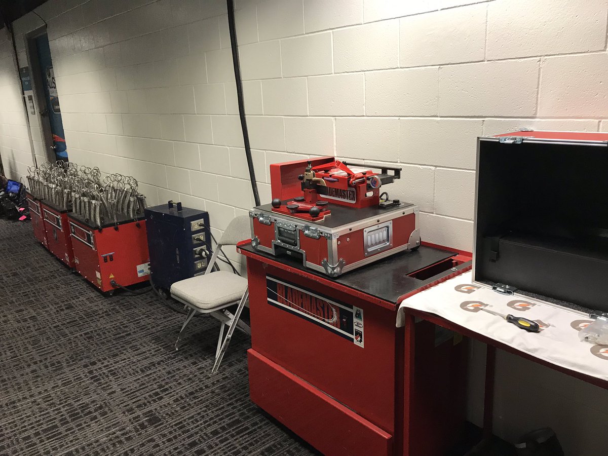 Thanks to Blademaster for loaning me this machine for the weekend. #NHLAllStar #blademaster
