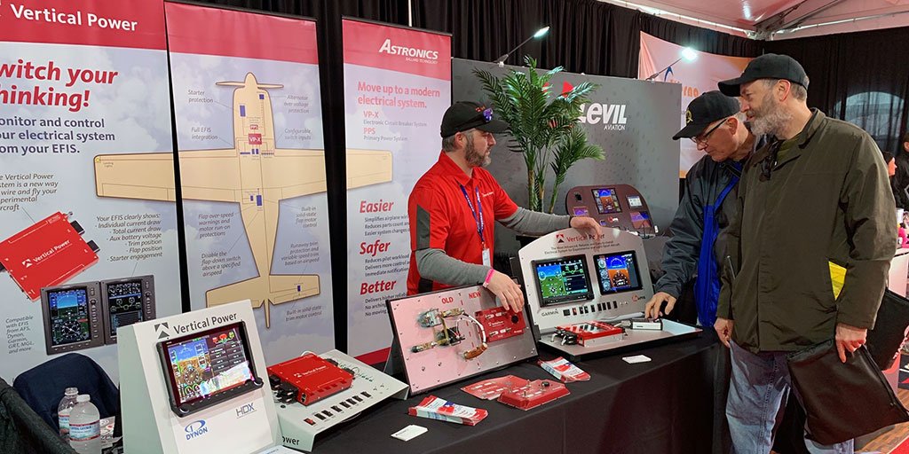 Having a great show at #USAviationExpo in Sebring, FL. The show goes through tomorrow, so there is still time to stop by and talk with Chad about Vertical Power, the ultimate solution for easy aircraft wiring, in Booth #403 in the indoor exhibits area.