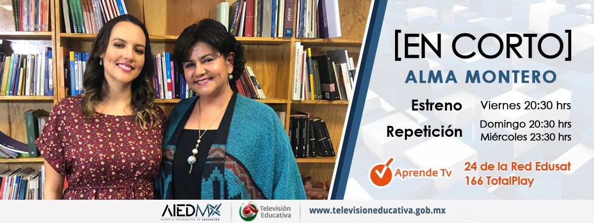 NuevaEscuelaMx's tweet photo. No te pierdas #EnCorto el día de hoy, @daliabalps platicará con Alma Montero, historiadora, curadora de arte, escritora y una mujer que busca ampliar el panorama de México a través de la historia.

Por #IngenioTV de @tveducativamx 📺 en punto de 20:30. https://t.co/7k2UuK8uB2