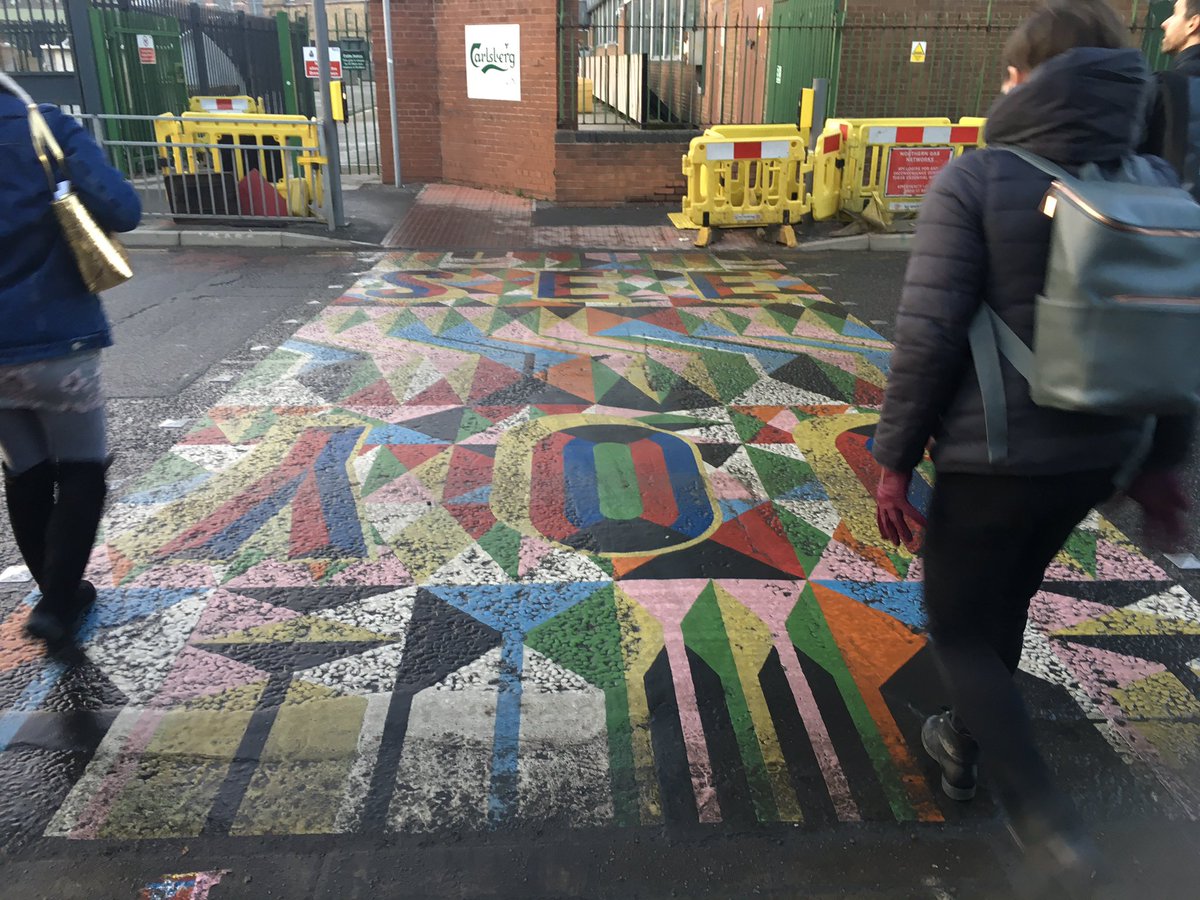 Irmenberga's tweet photo. I saw a cool pedestrian crossing today 👍🏻 #SeeJoy https://t.co/Qyy1tmaxhH