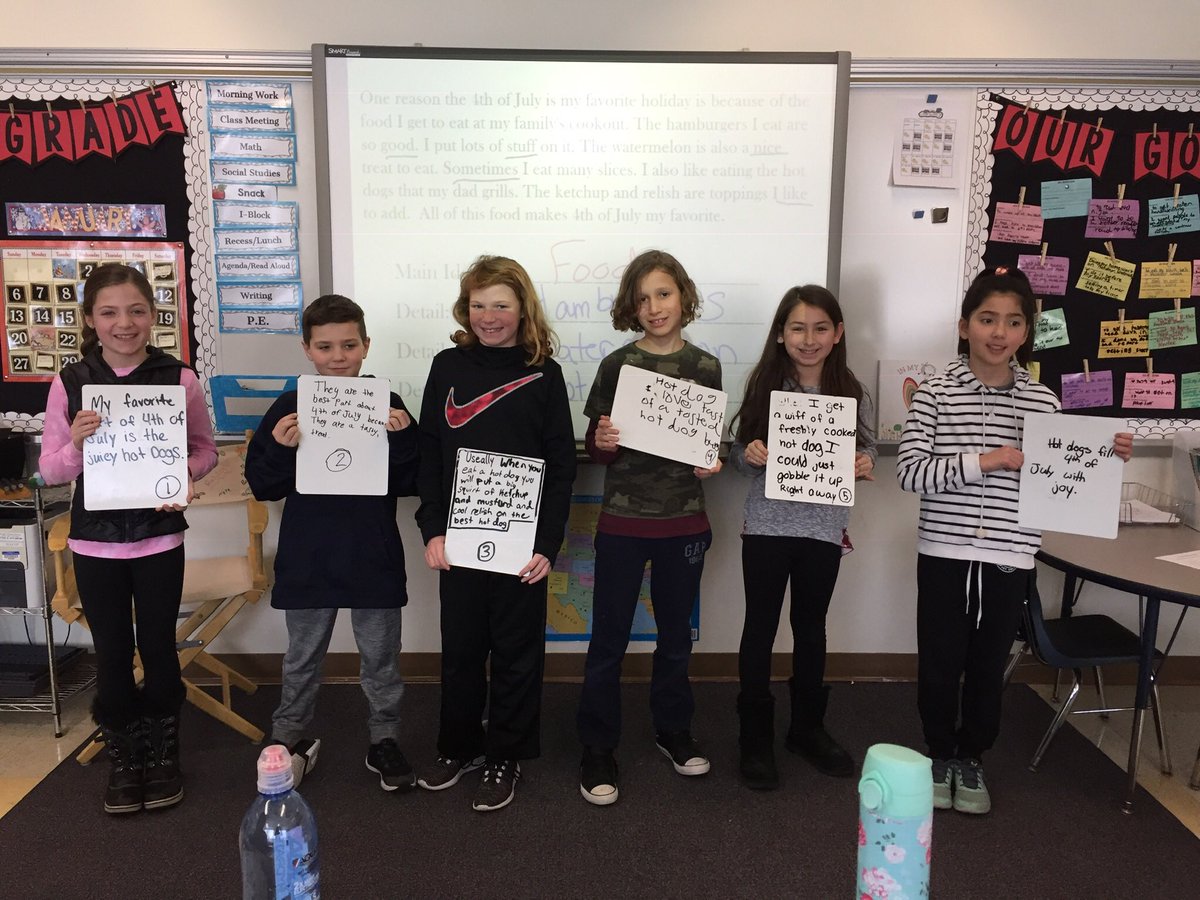ibergerhhs4's tweet photo. Expository writing teamwork! Each group was responsible for elaborating on one detail from a main event paragraph! ✍️ #HHS #empoweringwriters @mtfennessy https://t.co/aGQLdOFMjP