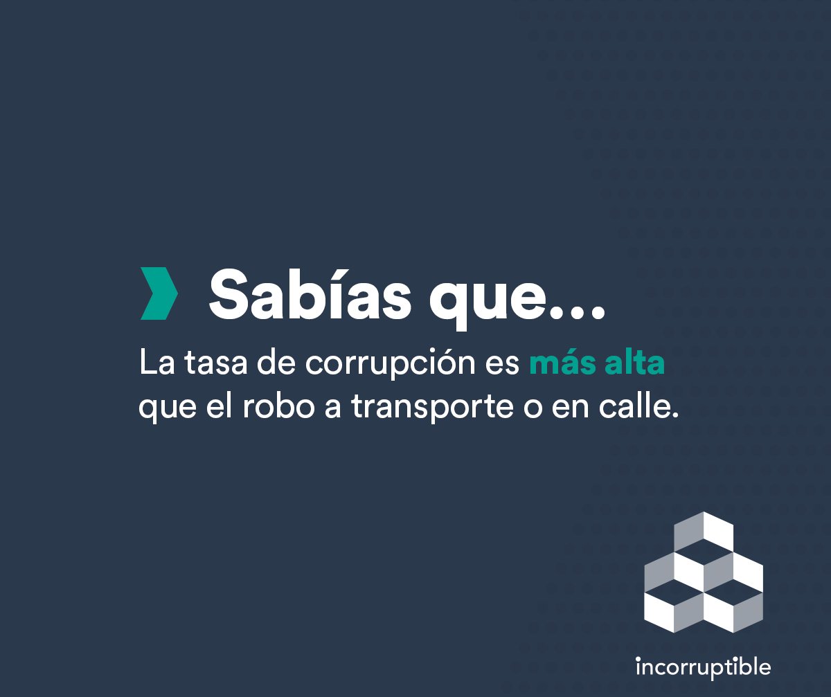 IncorruptibleNL's tweet photo. Hagamos algo desde hoy, comencemos denunciando. Ingresa aquí y haz tu denuncia anónima sobre actos corruptos: https://t.co/Dzc4Tcv0lv​

*Fuente: Instituto Nacional de Estadística y Geografía (INEGI) con cifras del 2017. https://t.co/18ryub5v5O