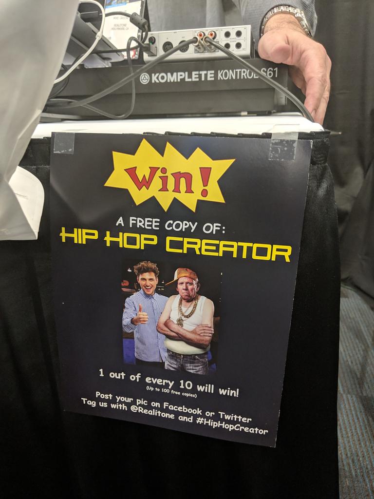rawhsounds's tweet image. Get your start in hiphop, no matter what your age.. check out @Realitone #hiphopcreator check out booth at #Namm2019
