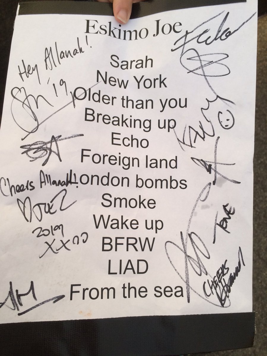 alanap27's tweet photo. @KavTemperley All good, the drummer got it signed by you guys for me :) yesterday’s show was fantastic!! You guys never disappoint ❤️ x https://t.co/nGcWnCXiJM