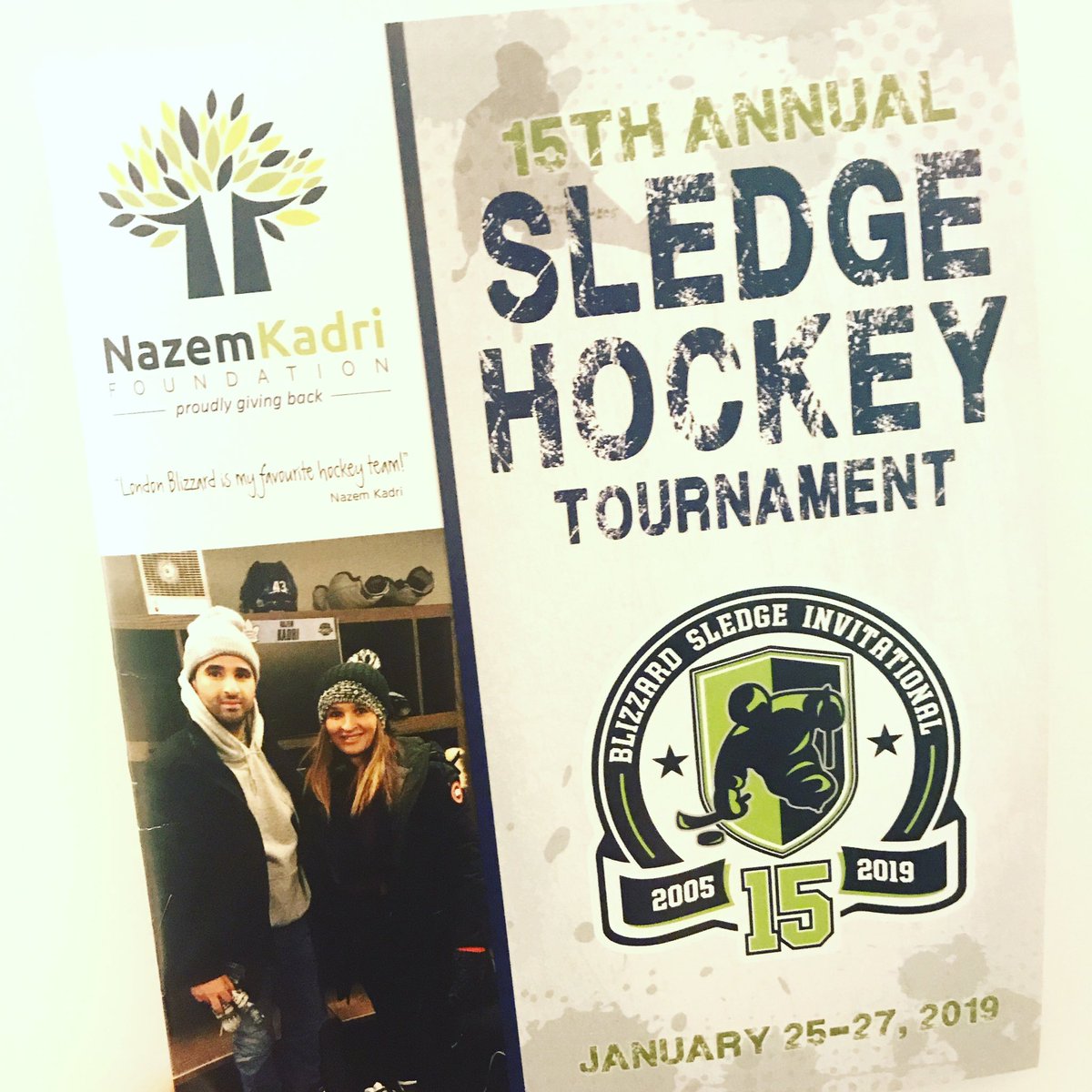 A huge THANK YOU to <a href="/43_Kadri/">Nazem Kadri</a> and the <a href="/KadriFoundation/">nazemkadrifoundation</a> for sponsoring our tournament again this year. Support like yours is how we’ve reached 15 years! #LDNONT #londonontario #blizzard15 #sledgehockey #ParaIceHockey #sledhockey <a href="/MapleLeafs/">Toronto Maple Leafs</a>