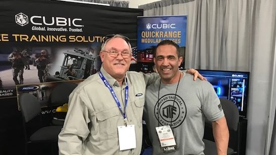 cubic_cmps's tweet image. .@nssfshotshow memorable moments with Cubic!  Our PRISim Suite® expert Greg Houston with John Neapolitan, NSSF national competition shooter.  Visit us in booth 560 on level 1 to learn more about our realistic simulators for firearms training.  #ShotShow2019