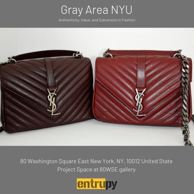Entrupy's tweet image. Entrupy&apos;s Authentication solution is featured at &quot;Gray Area: Authenticity, Value, and Subversion in Fashion.&quot; It&apos;s running from January 12 - February 2, 2019, the Project Room 80WSE Gallery, 80 Washington Square East, NY, NY. bit.ly/2We1Ak7 #techisbetter #authentic
