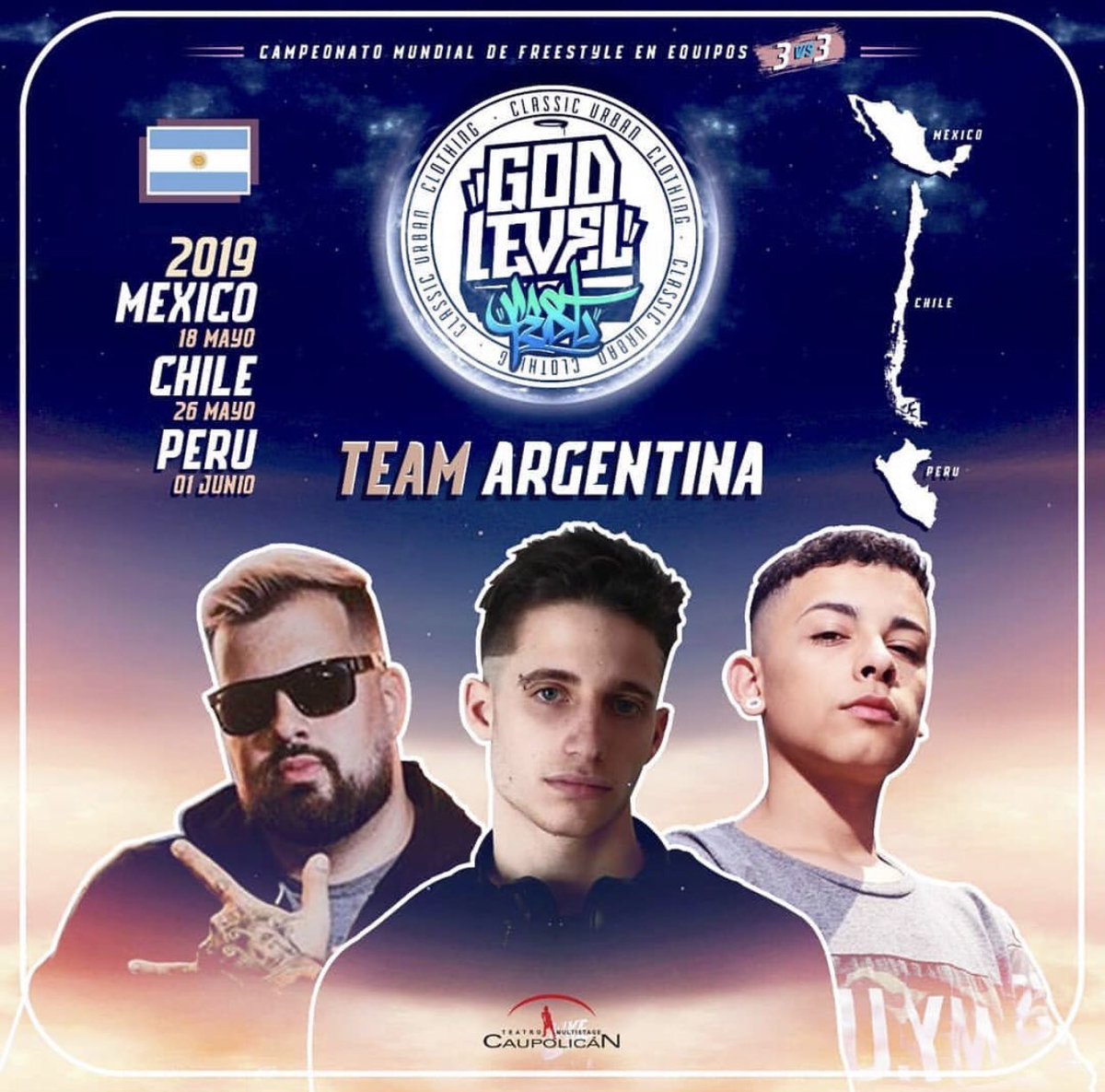 CONFIRMADO EL TEAM ARGENTINA PARA LA GOD LEVEL.

Wos - Papo - Trueno

En mi opinión, mejor imposible.