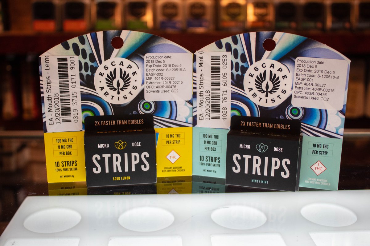 NLNaturalRX's tweet photo. Get to your ideal high quicker.
These Escape Artists Micro Dose Strips are 2x faster than other edibles and come in refreshing flavors:
🍋Sour Lemon
🍃Minty Mint https://t.co/h3Dze8XHRS