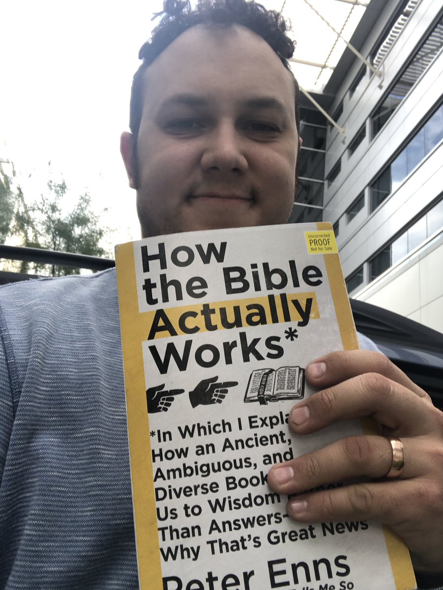 McmuffinCraig's tweet photo. 10 pages left to finish the new @peteenns book. Lots to chew on here. #wisebible #harperonepartner https://t.co/YbuXOfpM09