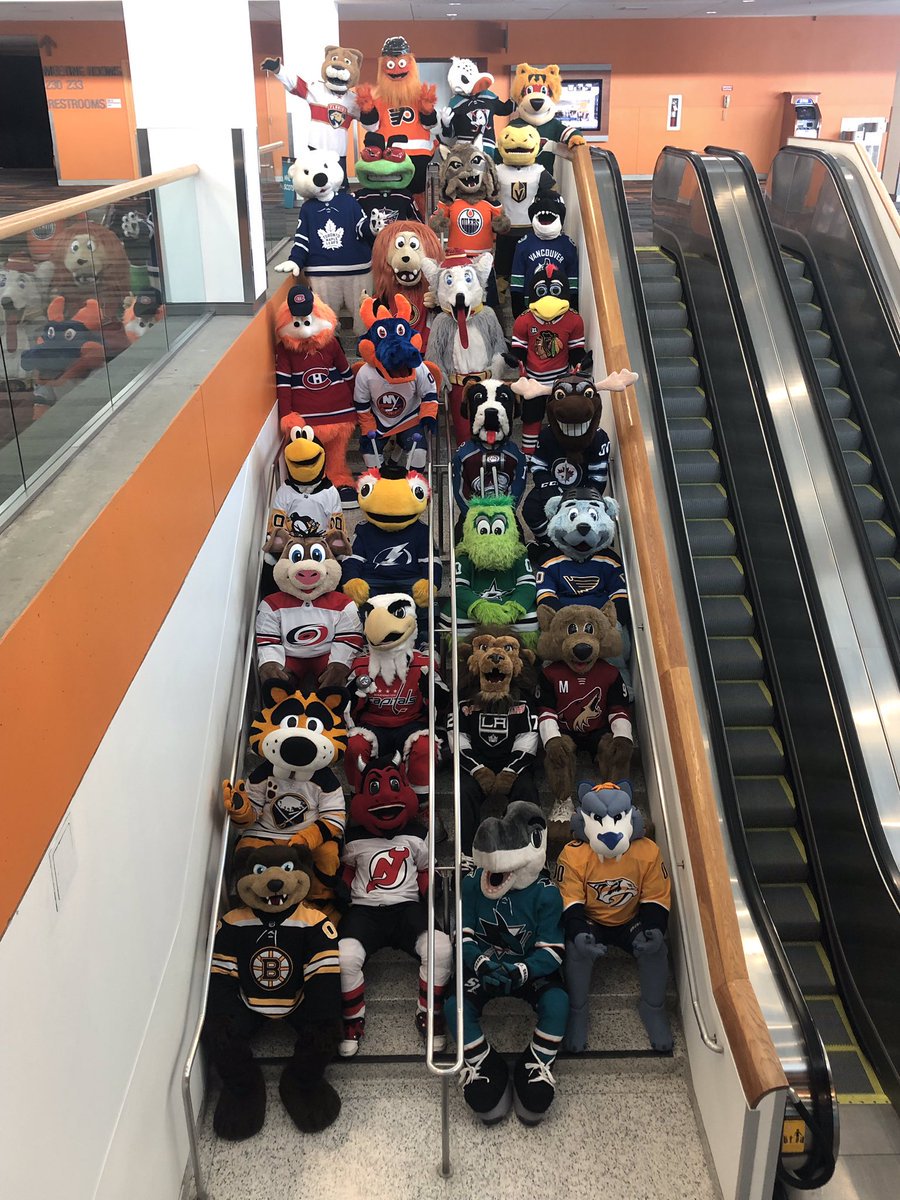 Squad Goals. #NHLAllStar #29NHLMascots