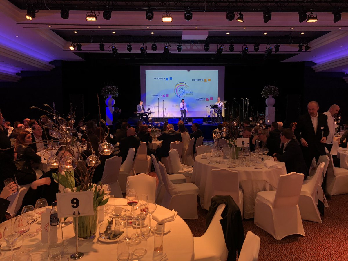 audaxis's tweet photo. Let’s celebrate the 25 years anniversary of @ContrasteEurope at Martin’s Château du Lac 🎉🎤 #partytime https://t.co/FCmiBPdvjZ