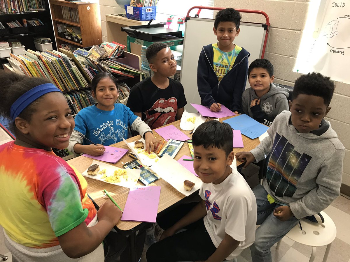 After performing over 100 acts of kindness this year, we had a Kindess Party with popcorn and sopapilla cheesecake while making a card for a classmate recognizing them for exhibiting certain #LearnerProfile attributes. @APSGardenHills @IBinAPS