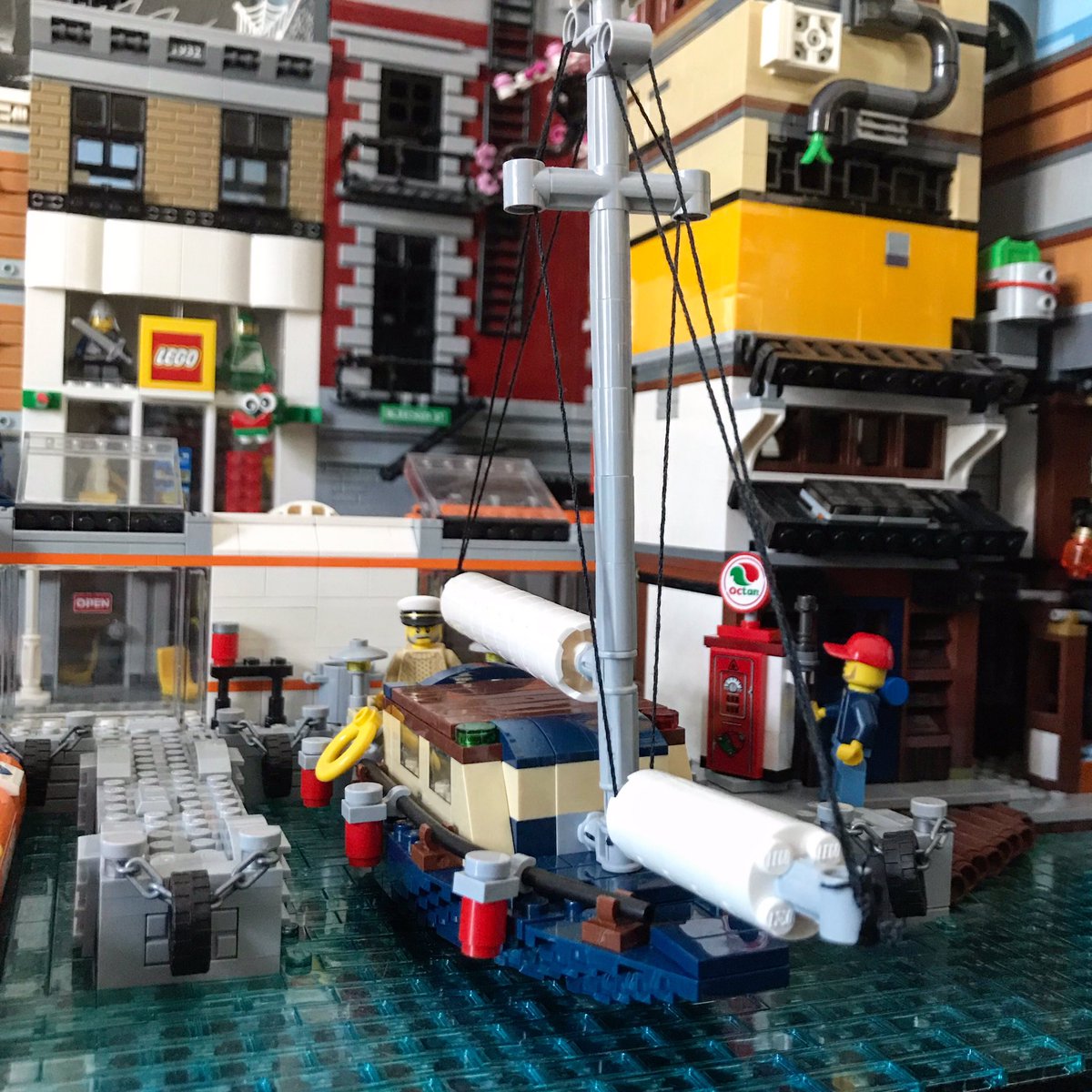 Beautiful day in the harbour! #lego #legoharbour #legocity #legosbyscott