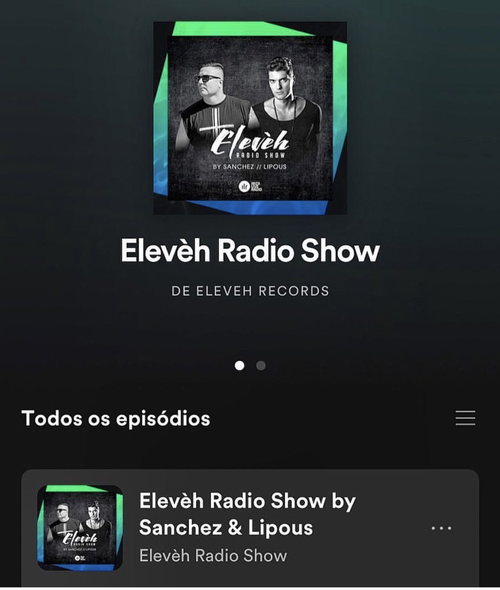 elevehrecords's tweet photo. Check our radio show on @spotify !
#eleveh #sanchez #lipous #ibiza #housemusic #techhouse #djlife https://t.co/hYucJClg20