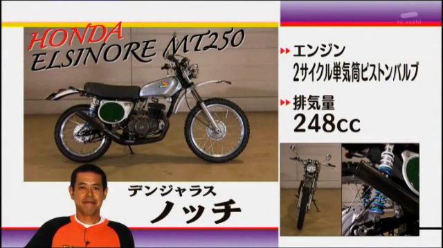 Uzivatel うどんグンマー県民 Na Twitteru 1 19 土 大分別府市 岩下コレクションの小ネタ ホンダ エルシノア250 当時のイメージキャラクターに スティーブ マックイーンが起用 そういえばアメトークのバイク芸人で ノッチもレプリカ部品を集めて 作り上げたという