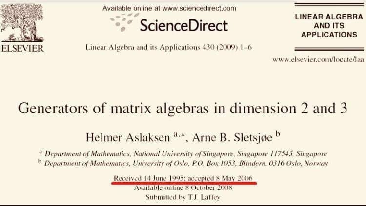 Puts your constant checking on manuscript review status online  in perspective, doesn’t it?