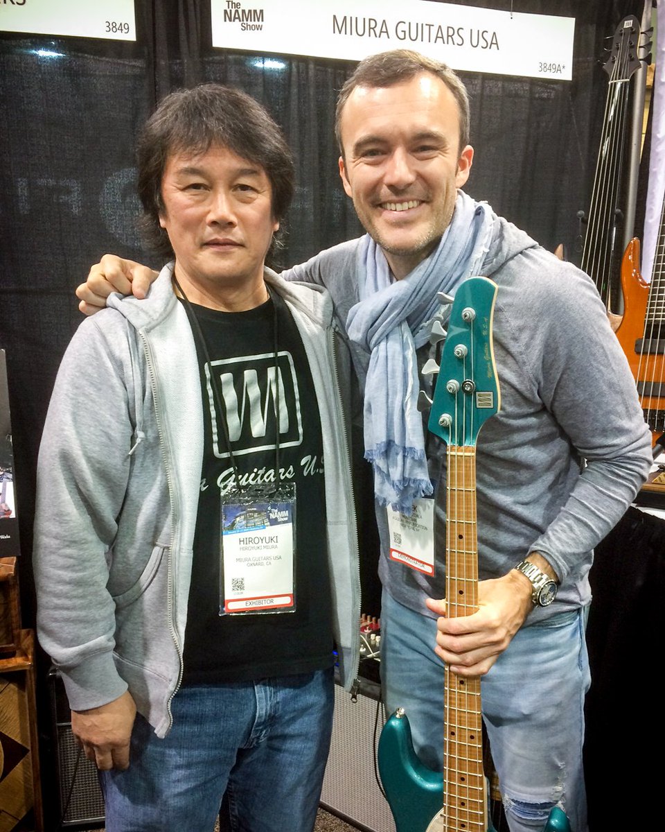 Miura Guitars U.S.A. on X: "Janek Gwizdala came to our booth. He
