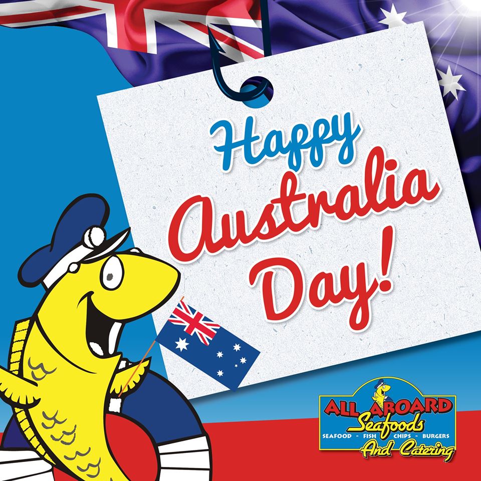 CaptnSnappy's tweet photo. 🇦🇺 HAPPY AUSTRALIA DAY

from all the team @ All Aboard Seafoods.

Have fun, stay safe and remember - we are open today so head with free mini hot dogs for the kids (whilst stock lasts) https://t.co/Dd3oJT8U67
