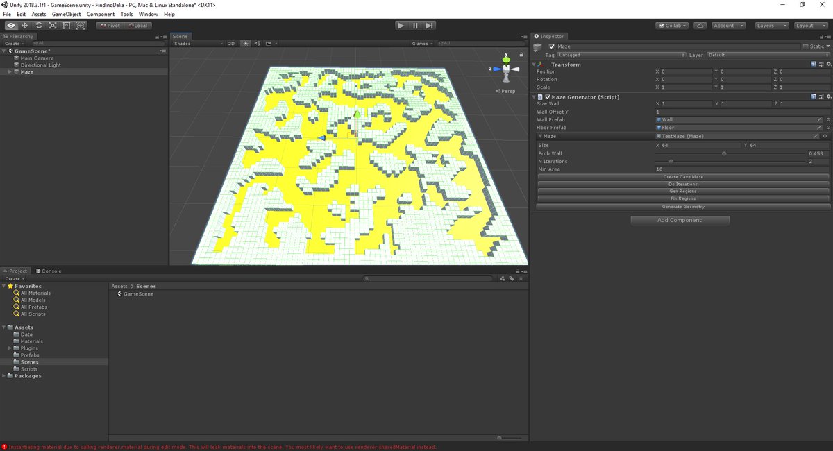 shadowcovenant's tweet photo. Not as much progress as I'd like, but it's progress 
nevertheless!
Procedural caves, that guarantee they are fully accessible!
The rest of the game is easier (I hope)! #ggj2019 #ggj19 #ggevolve19 https://t.co/aPg2P5kZao