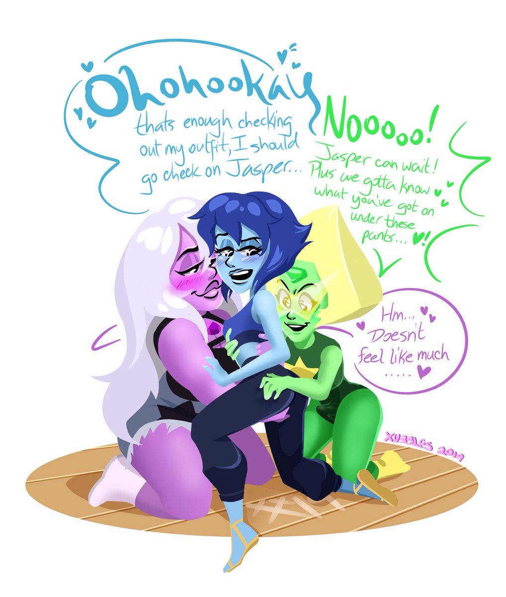 xxxubbles's tweet photo. And ofc there’s gotta be a peridick version 💚💦 Have transparent too~

#Stevenuniverse #Lapithyst #lapidot #nsfwart #threesome #r34 https://t.co/SruxP0Wdx8