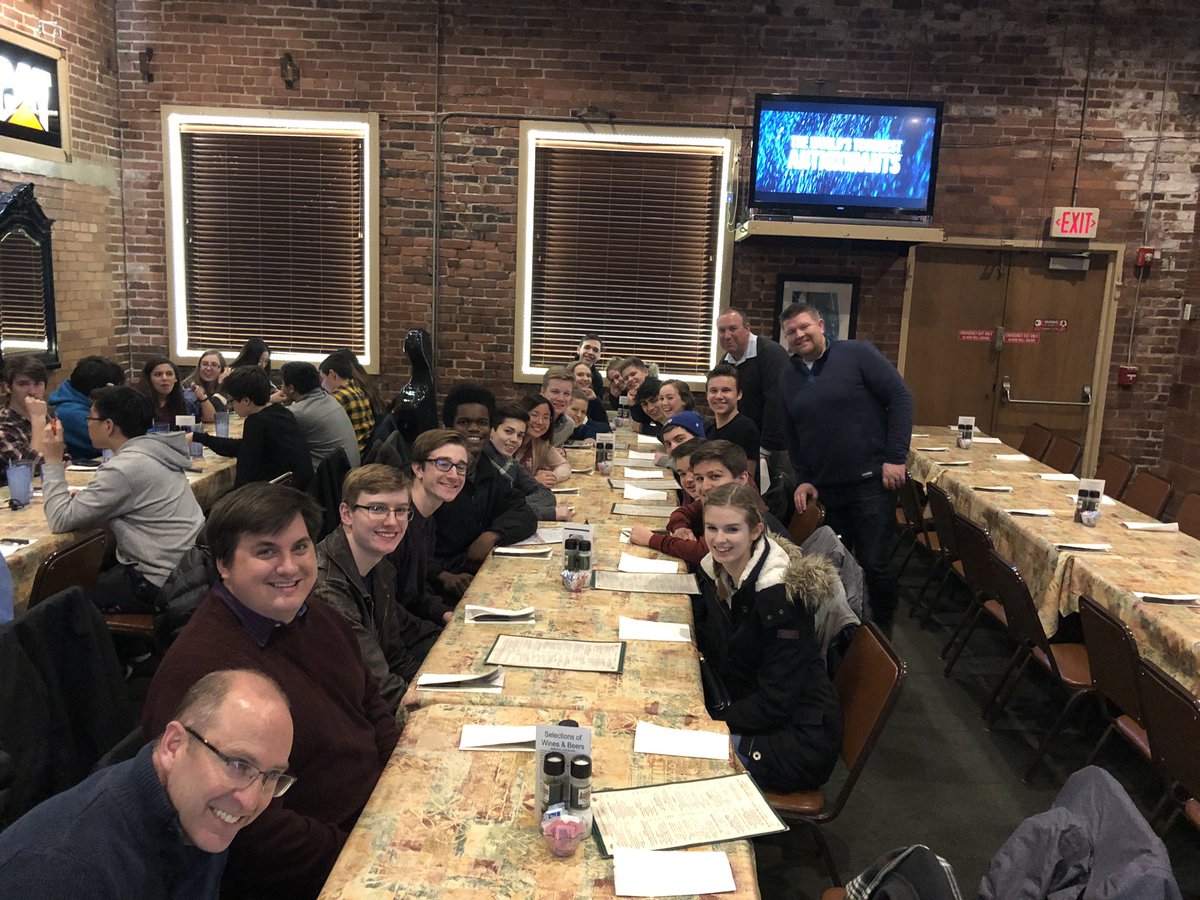 A well deserved dinner after two long days of music making in beautiful Peoria! <a href="/SKochPR/">Steven Koch</a> <a href="/RachelReads155/">Rachel Kautz</a> #D155inspire #CLSengaged #werclc #prexperience <a href="/PrairieRidgeHS/">Prairie Ridge H.S.</a>