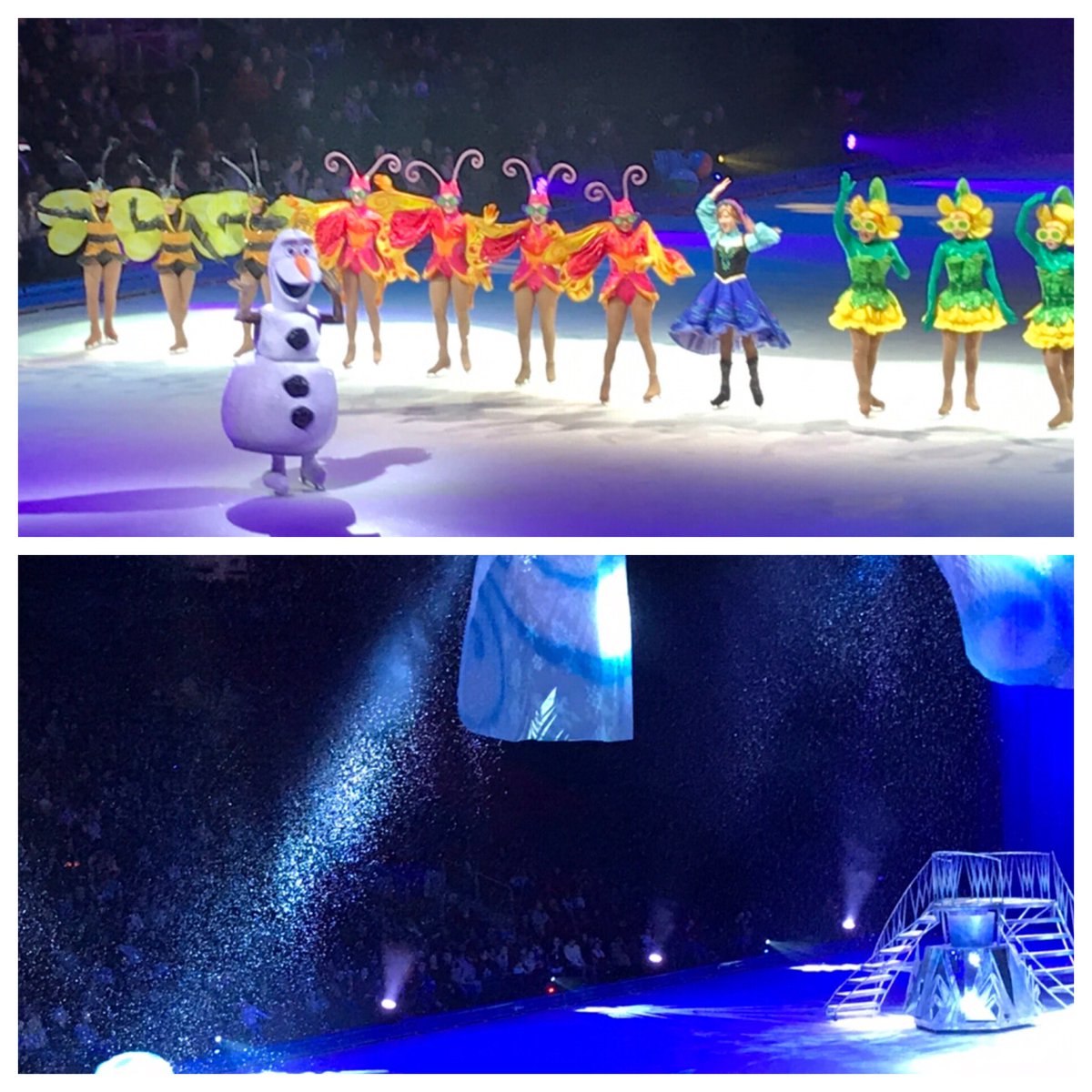 AnwarKnight's tweet image. “Daddy did you know it was going to snow here”? My 4 yr old during a magical snowstorm while “Olaf” sings @DisneyOnIce  #forecastfun #familytime  ...my answer “of course”🤪