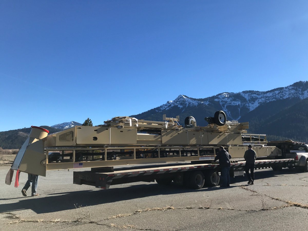 SierraInst's tweet photo. Say hi to our new (used) chip conveyors! They arrived in Crescent Mills today. We're planning to be online, producing clean wood chips by this spring, thanks to support from @CAsWatershed #woodutilization #biomass https://t.co/gpk3pEym6g