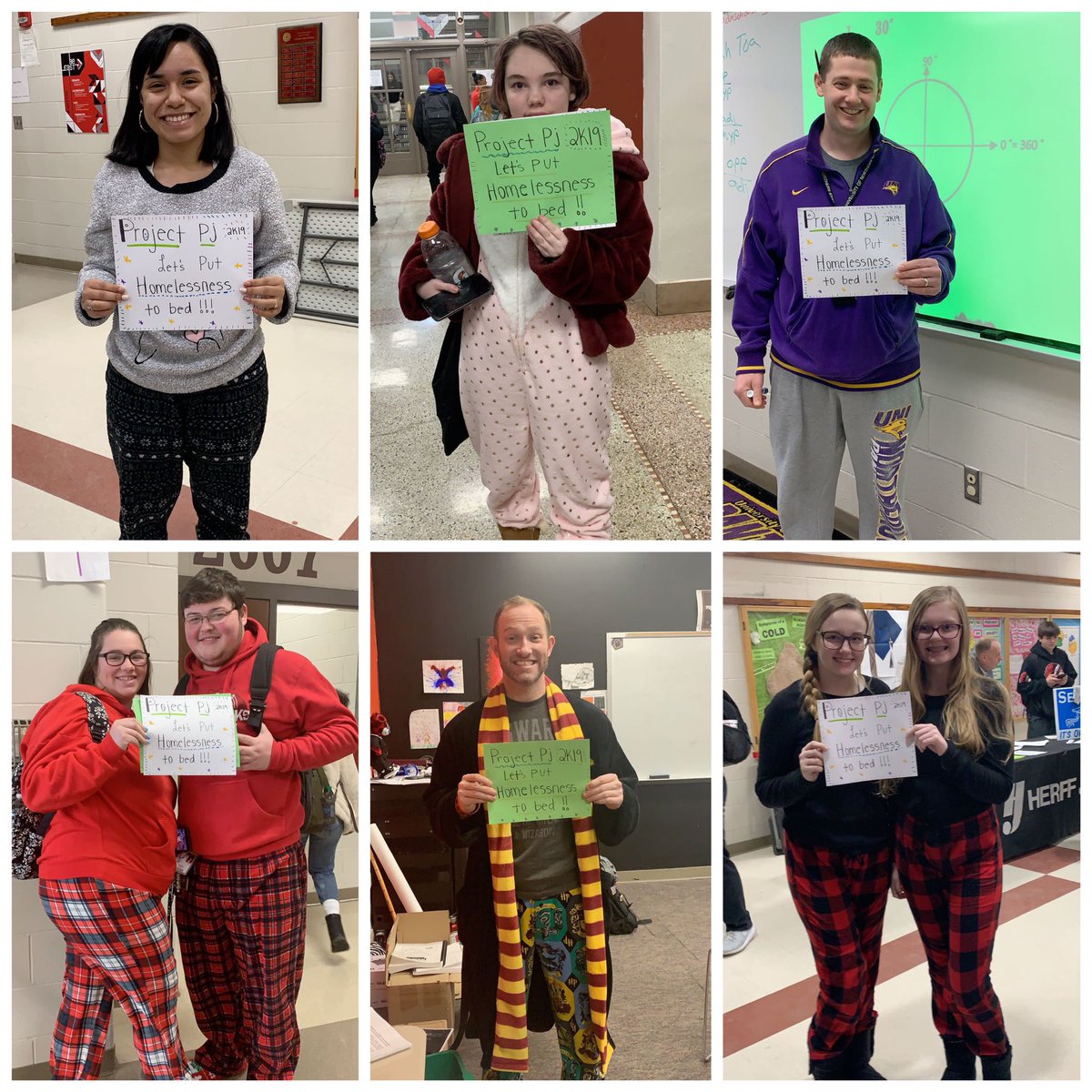 ESstudentgov's tweet photo. Big thanks to students and staff who participated in Project Pj 2k19. Students made tie blankets and scarves that will be donated to Joppa! #Projectpj https://t.co/wZQtEBcbqo
