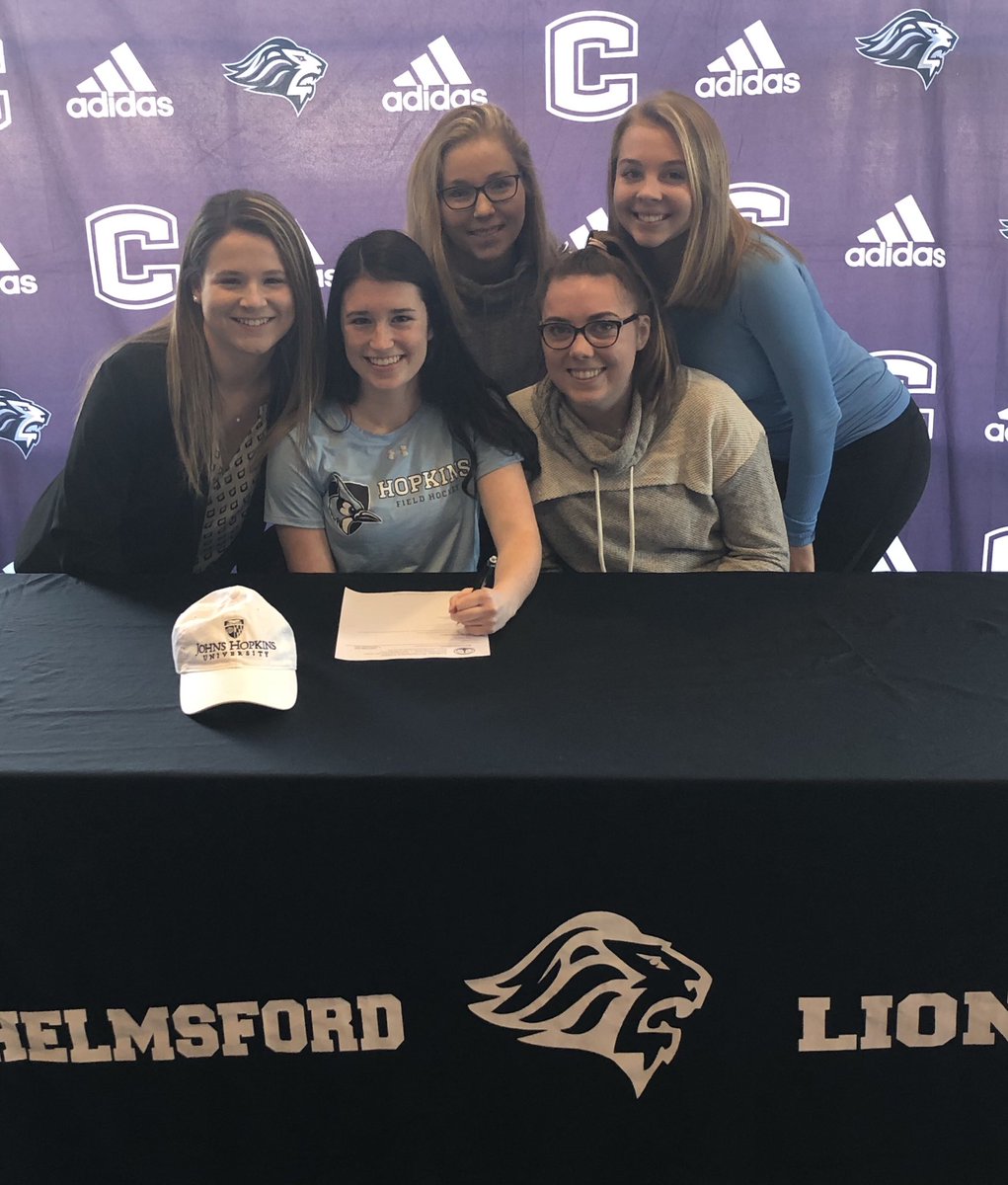 Congratulations to Riley Mitchell who signed her NLI to play Field Hockey at Johns Hopkins University next fall! <a href="/ChsFH2018/">CHS Fhockey 2018</a> <a href="/ChelmsfordFh/">ChelmsfordFH</a> <a href="/JohnsHopkins/">Johns Hopkins University</a>