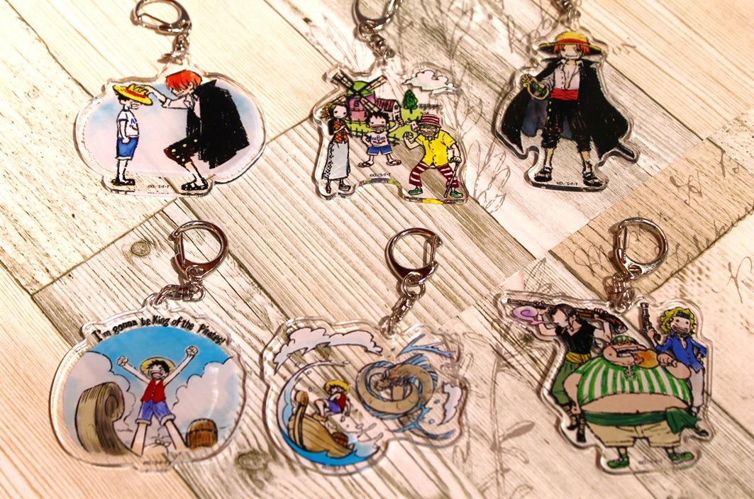 新商品】麦わらストア限定 GraffArt ワンピース アクリルキーホルダー