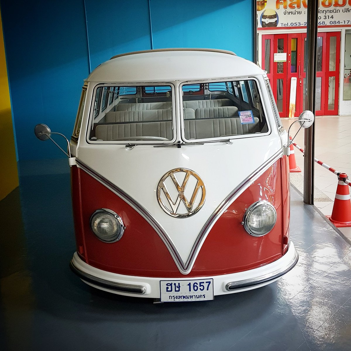 We found this beauty for sale in Thailand. It's not a camper as it has all the seats in which look in excellent condition!  However they want 3 million Baht for it 😏 that's around £75,000 in English money!!!