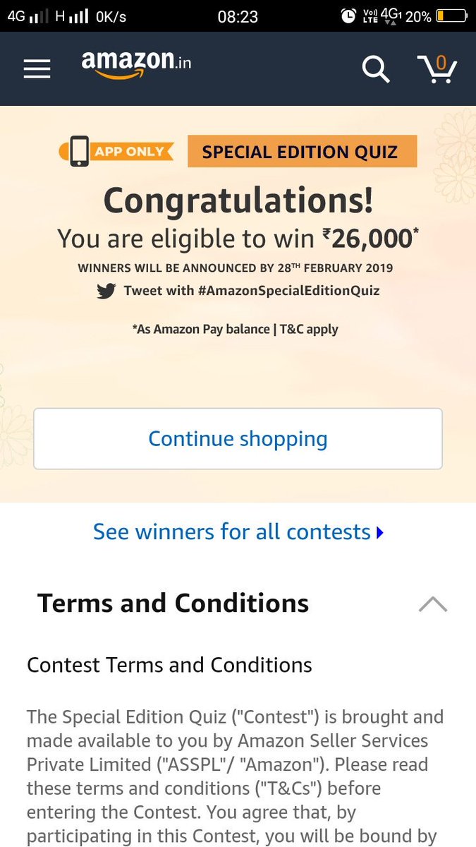 PradnyaGonge's tweet photo. #AmazonSpecialEditionQuiz https://t.co/D7JnZJK1Ej