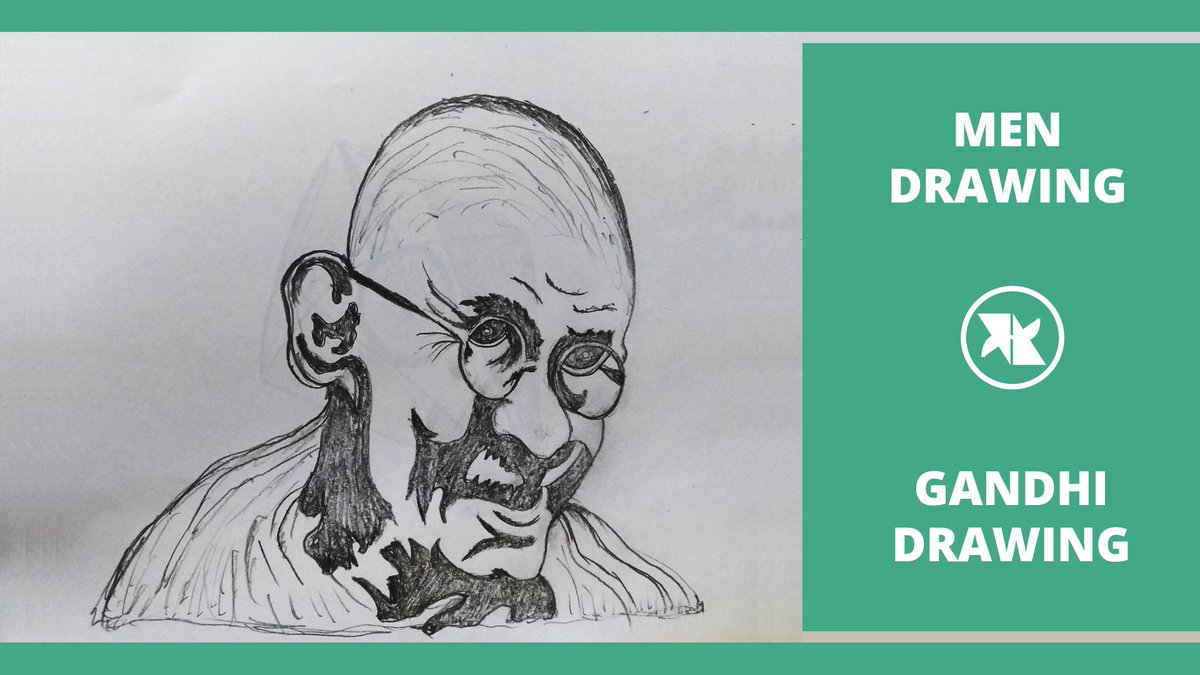 Mahatma Gandhi Sketch Art Work Poster for Bedroom Living Room Walls  Multicolour 12 x 18 In  Amazonin Home  Kitchen