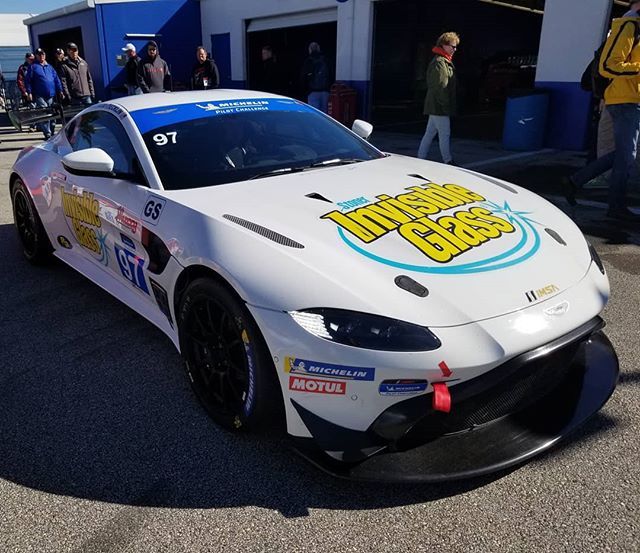 The new GT4 Aston Martin Vantage is so new they didn't even have time to wrap it. 
#MoreheadSpeedWorks #MSWracing #AstonMartin #GT4 #Vantage #IMSA #Daytona