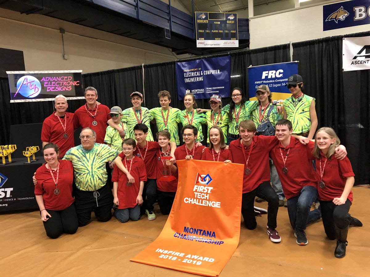 4133Fusion's tweet photo. We are happy to say we won first place inspire award and will be attending the Houston World Championship with our old friends, RedNek Robotics Wun!!! #MTState #MontanaRepresent #roboticsiscool https://t.co/cAL07UHM6j