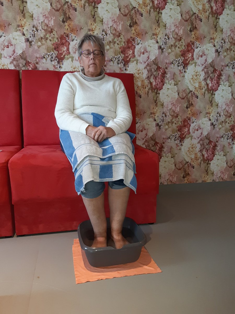 Wat kan men genieten van een voetenbadje