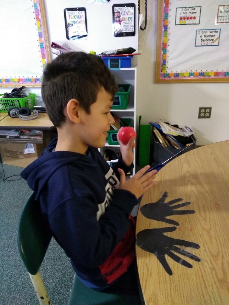 🌟Rockstar Moment🌟We are exploring the color red in the feely box this week. He was determined to get the red ball out and with a little persistence he did it! So proud of this boy! <a href="/bcavallini4/">Barbara Cavallini</a> @rm18shenanigans @milfordmemorial
