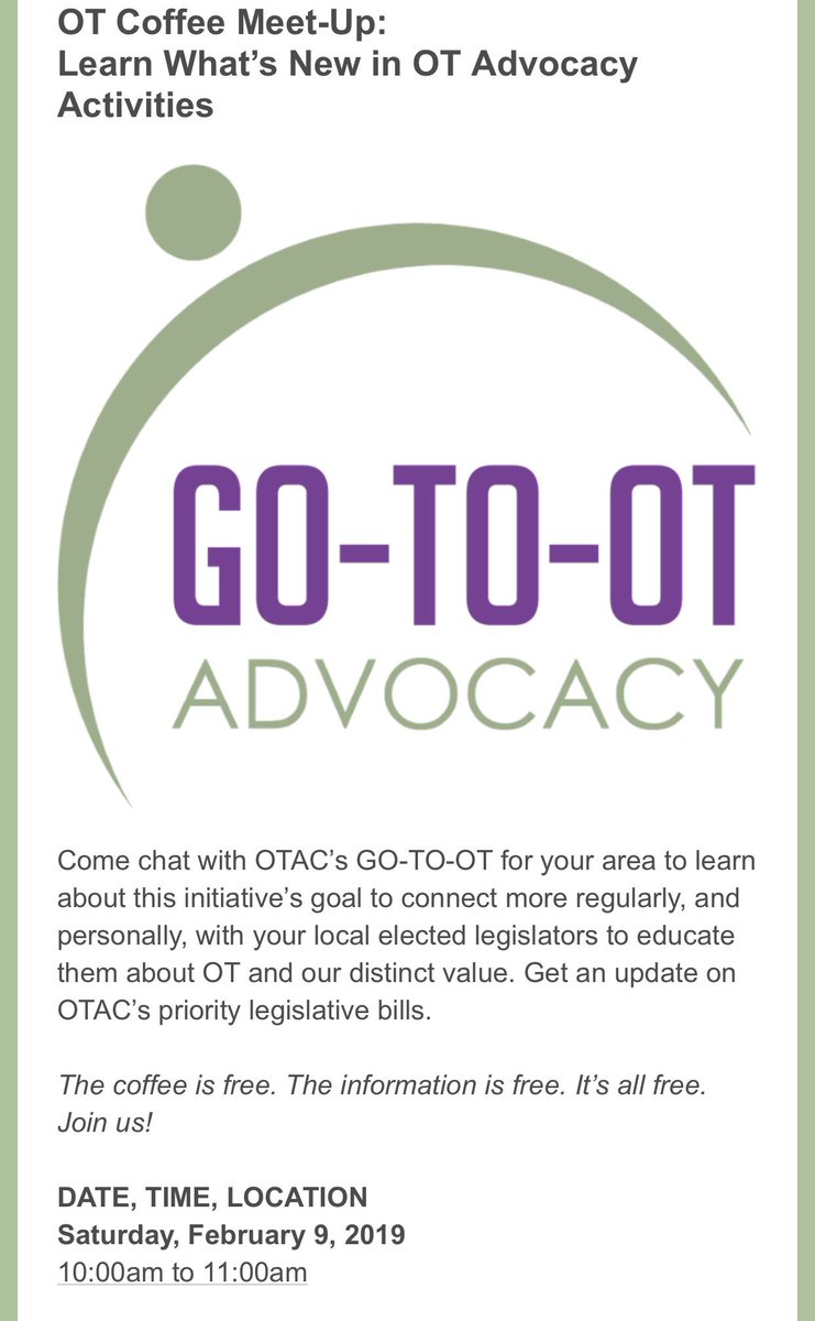 DrHiralKhatri's tweet photo. Come and Join us for Region 3 Meet & Greet at @boudinbakery Almaden expwy. #GotoOT #OTadvocacy 👍 @SabrenaMcCarley @OTACnews https://t.co/qQPRrMHKrp