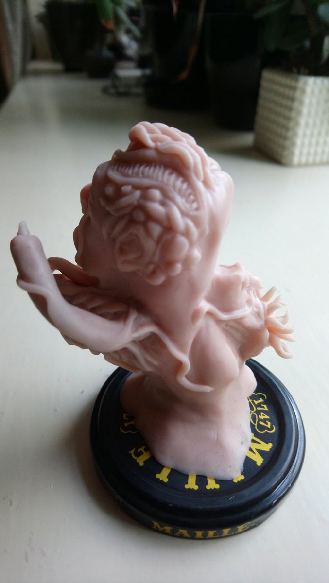 SocietyArcade's tweet photo. Watched The Thing last night, was inspired to make this goopy guy, looking forward to painting him.

#TheThing #TheThingSculpture https://t.co/YJIC7hs9RX