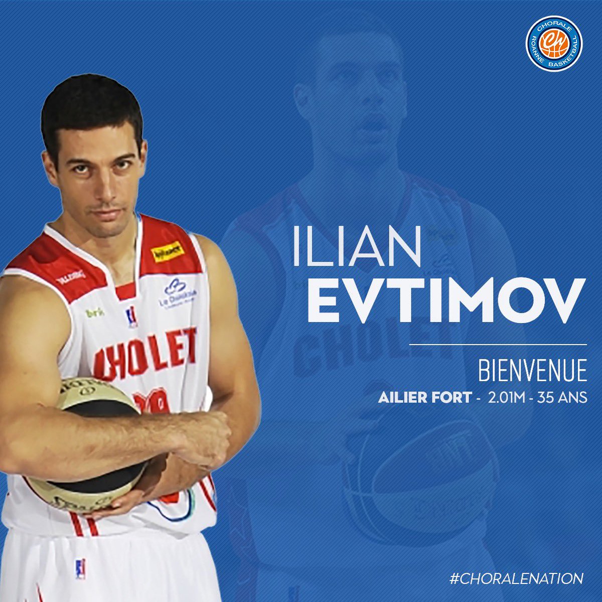 Ilian Evtimov va s'engager jusqu'à la fin de la saison ✍
Le communiqué ➡ chorale-roanne.com/ilian-evtimov-… 

#ProB #ChoraleNation