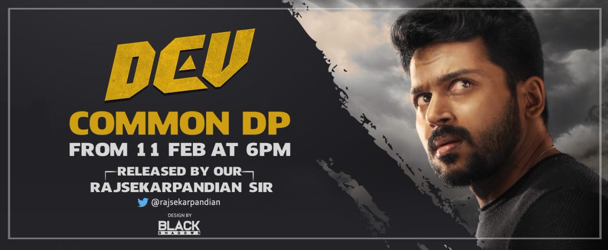 smbmanibharathi's tweet image. Get Ready Folks #DevCdp on Monday 6pm

Released By Our @rajsekarpandian Sir

Design @BlackShadows_

#DevPreRelease @Karthi_Offl @Rakulpreet @Jharrisjayaraj @RajathDir @lakku76 @RelianceEnt @LightHouseMMLLP @PrincePictures_ #MuraliCineArts @DuraiKv