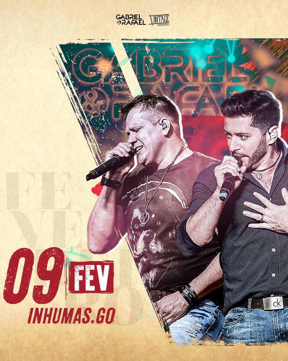 Moçada de Inhumas/GO, vocês estão preparados para cantar muito com a gente, hoje? Estamos chegando! 😄#GabrielERafael #InhumasGO