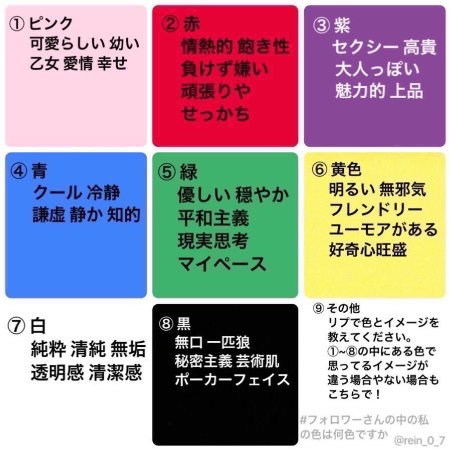 Etiqueta 私の色は何色ですか Al Twitter