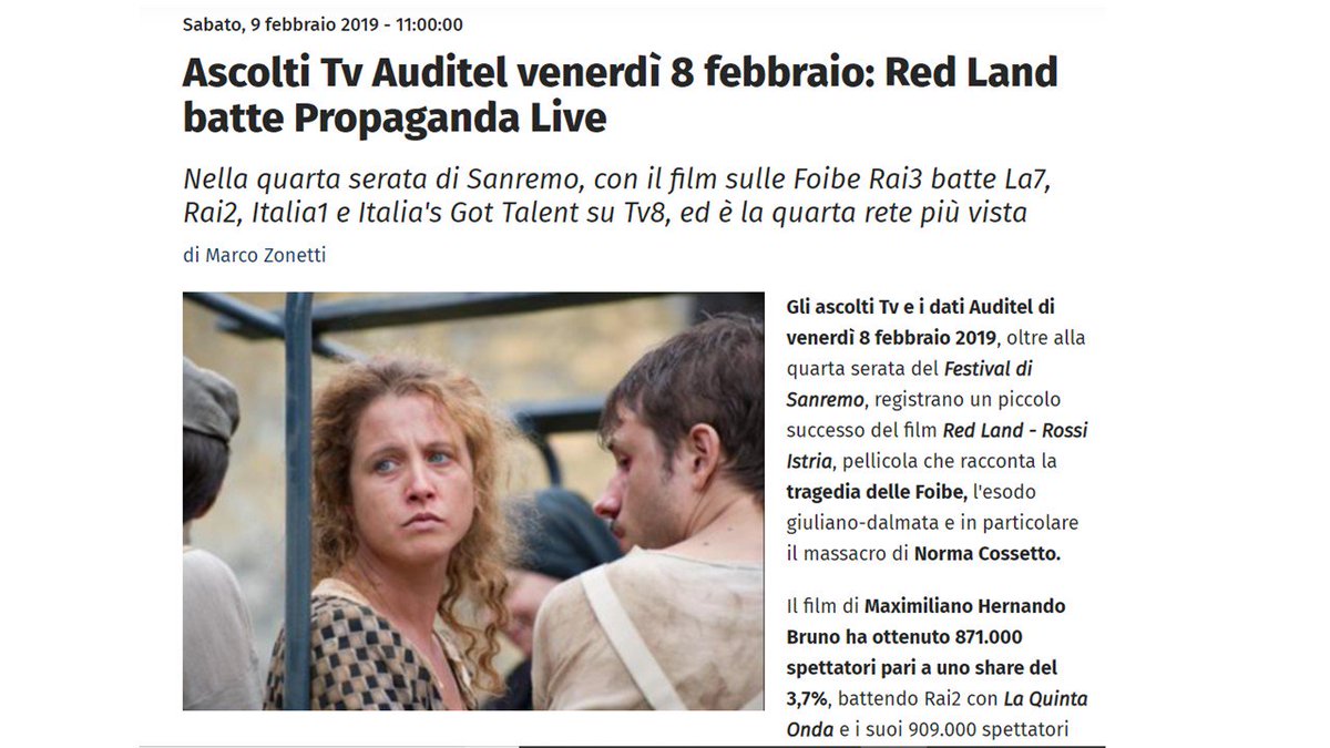 IstriaRed's tweet photo. Siete stati tantissimi, quasi 1 MILIONE!!!!! Grazie, grazie, ed ancora grazie a tutti voi che ci avete permesso di raccontare la STORIA troppo a lungo negata. #redland #rossoistria #foibe #10febbraio #esodo #giornodelricordo #istria https://t.co/hvSRHmhvig